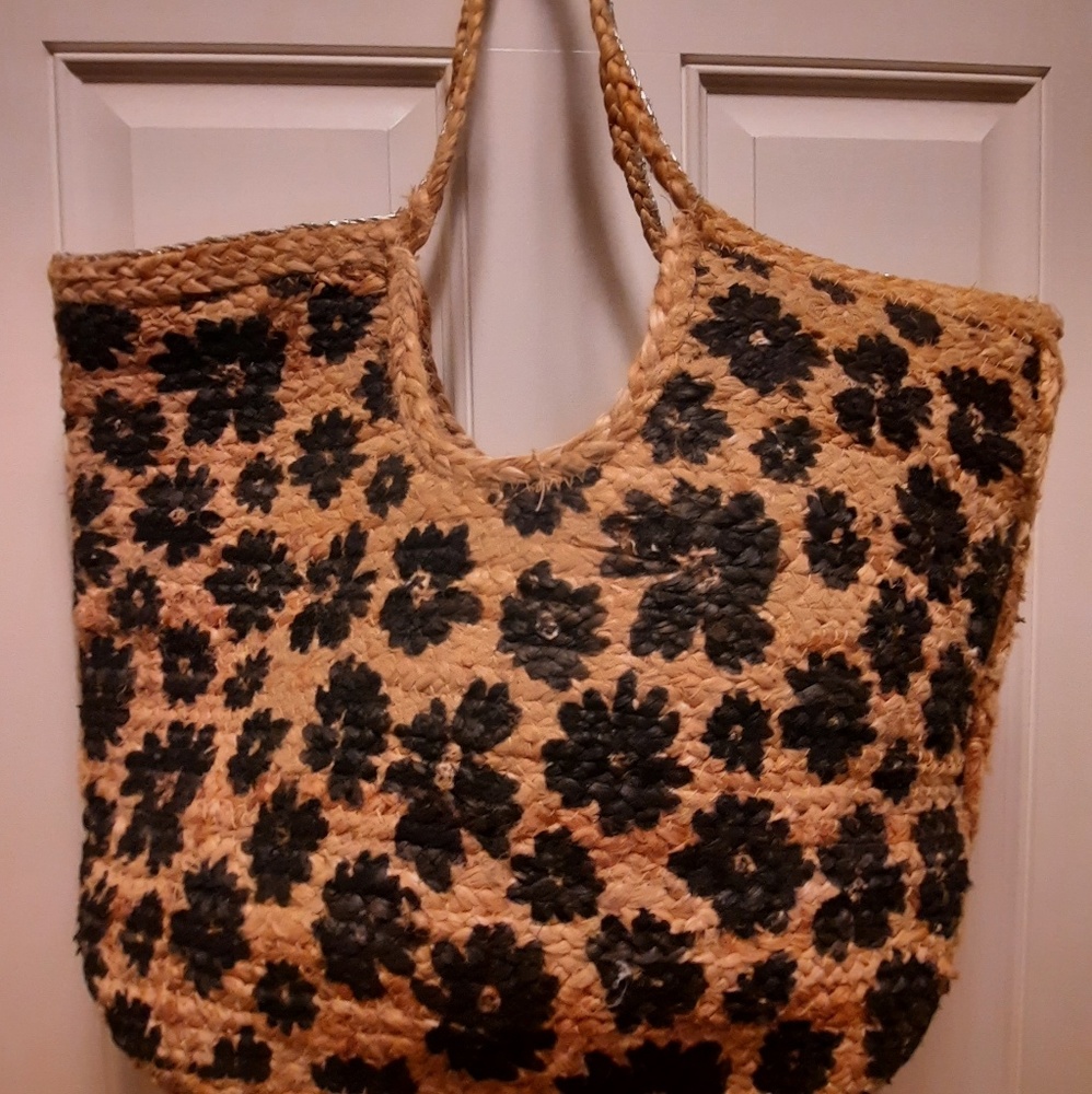 Cute woven beach bag